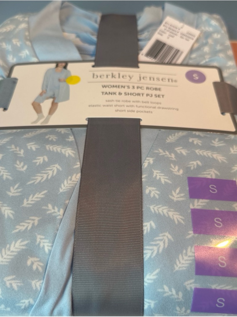 Women's Light Blue Tank & Short PJ Set